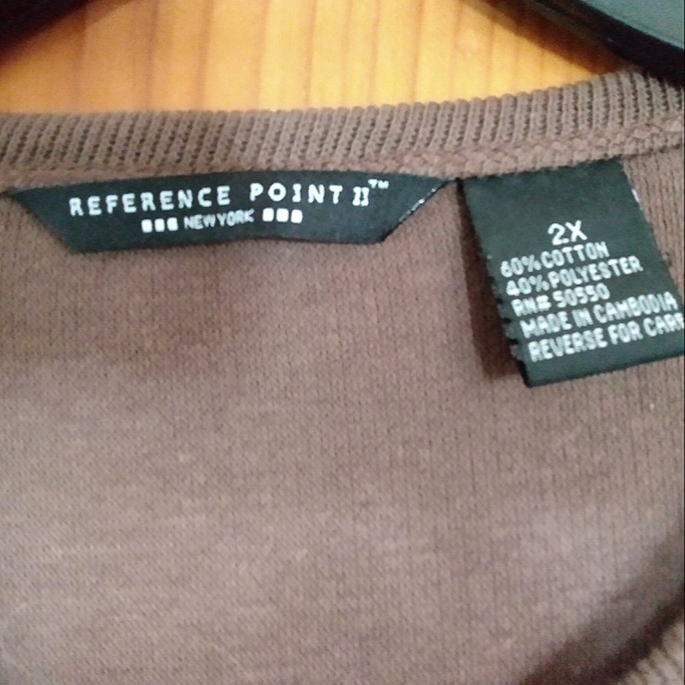 Reference Point Knit Cotton Blend Snap Button Cardigan - Picture 2 of 6